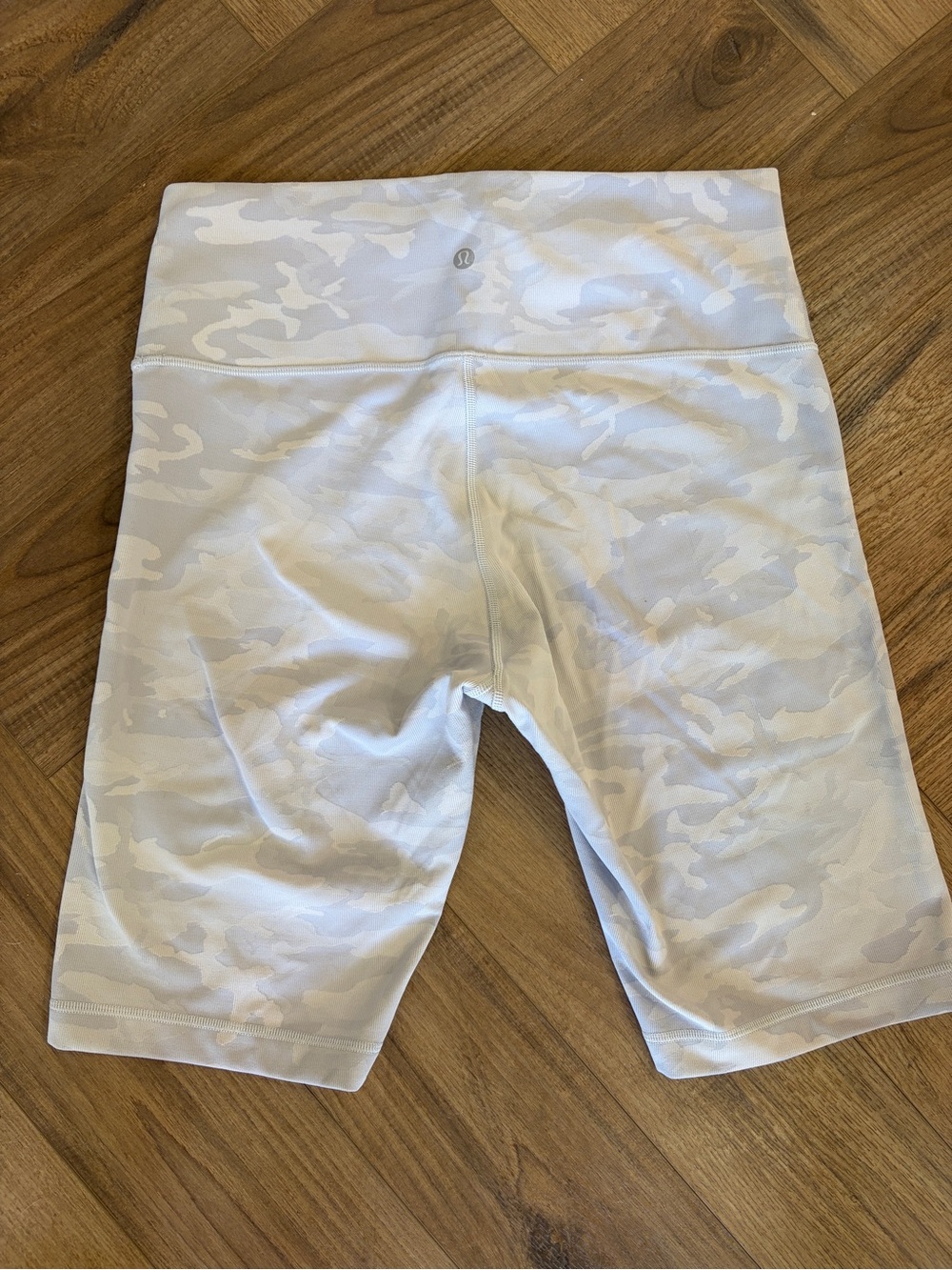lululemon athletica White Camouflage High-Rise Bike Shorts